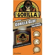 Gorilla Original Waterproof Polyurethane Glue, 2 ounce Bottle, Brown, Pack of 1